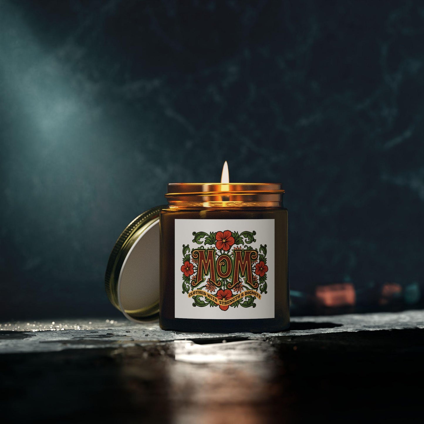 Christian Home Decor, Christian gift for her, Christian Mothers Day Gift, Christian Candles for Mom, Catholic Gift for mom, Midnight mass