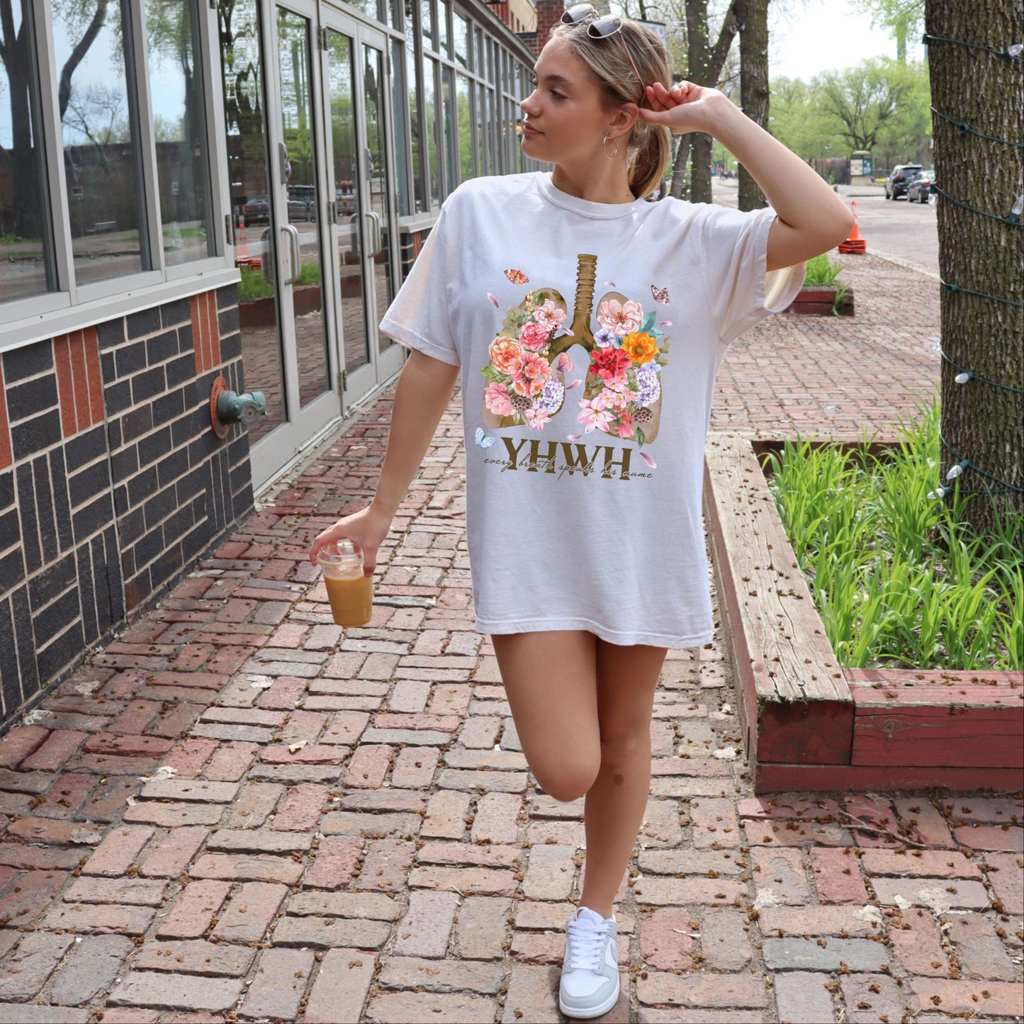 YHWH Shirt for Christian girl, Yahweh Floral Christian Shirt for mom, Women's Faith Shirt, worship leader gift, Religious Gift for Christian