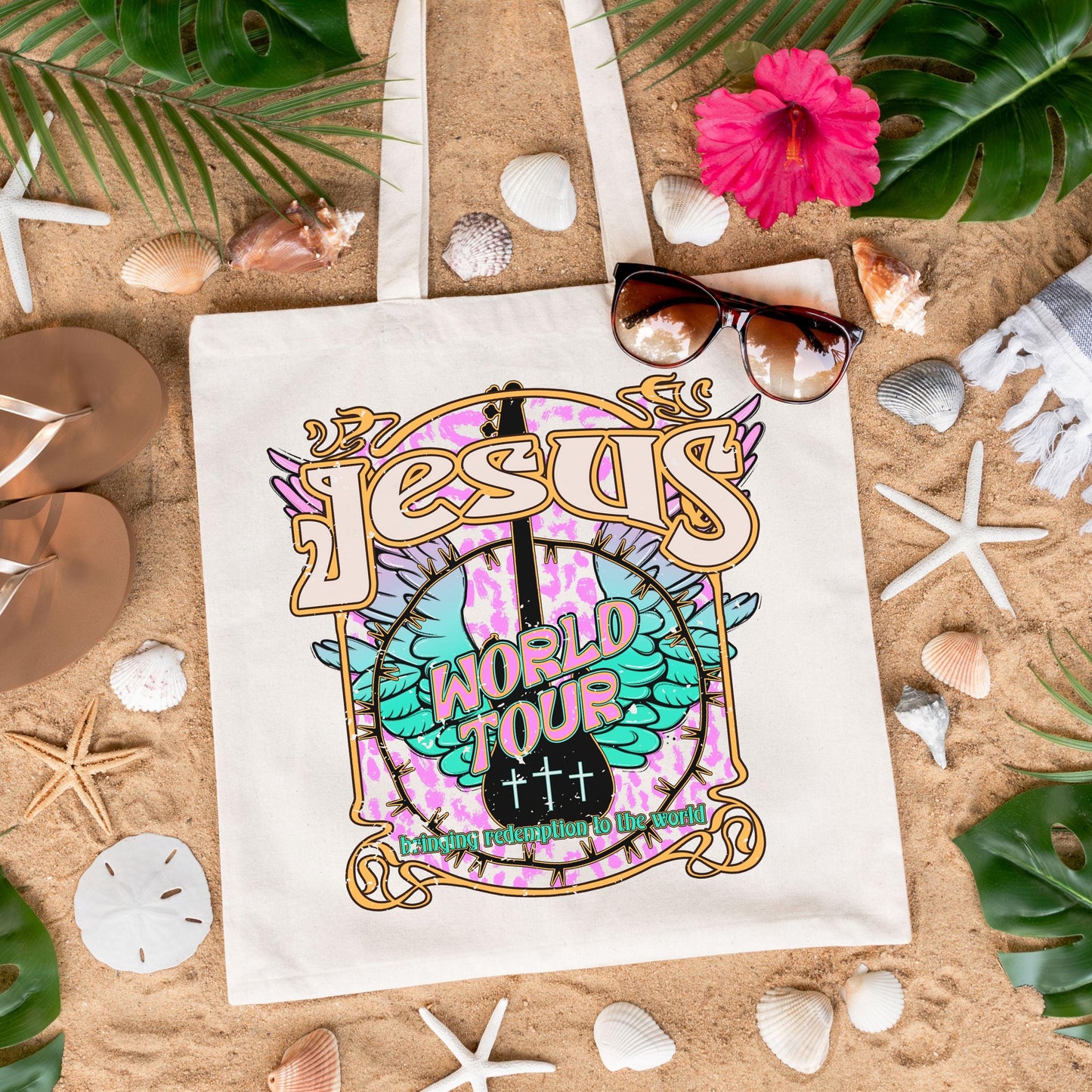 Jesus World Tour Tote Bag, Christian Tote Bag, Christian Women Tote bag, Gift For Christian, Inspirational Women Tote Bag, Faith-Based Gift