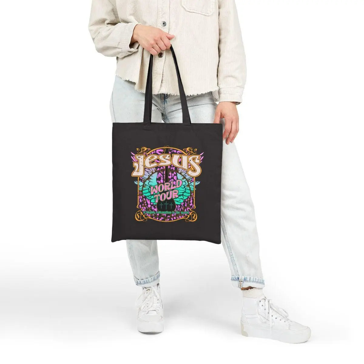 Jesus World Tour Tote Bag, Christian Tote Bag, Christian Women Tote bag, Gift For Christian, Inspirational Women Tote Bag, Faith-Based Gift