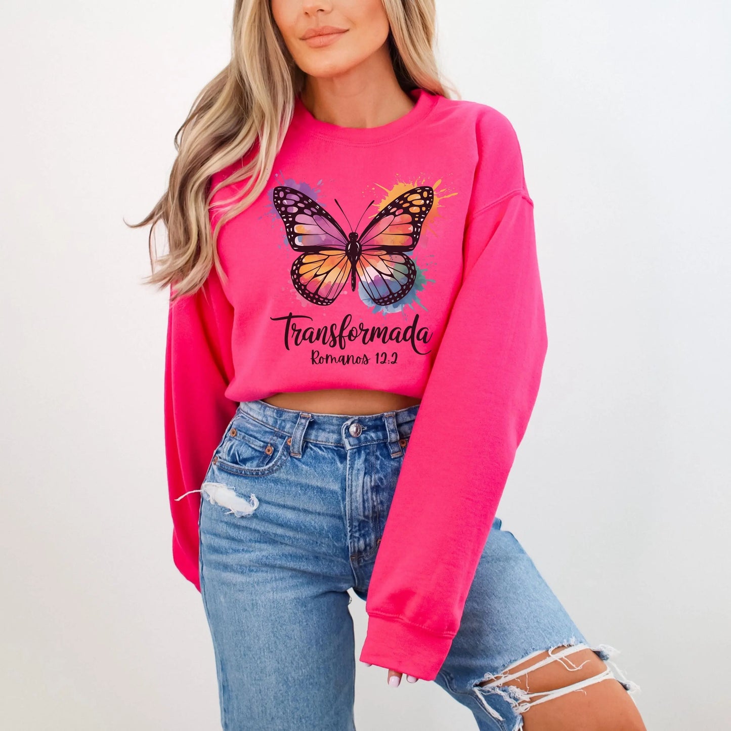Christian Women Sweatshirt, Bible Verse Crewneck, Unisex Religious Pullover, Spanish Quote Jumper, Inspirational Christian Apparels