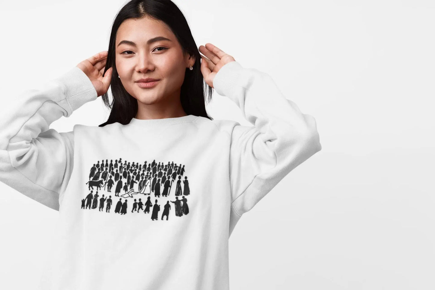 Woman Touches Jesus Sweatshirt, Bible Verse sweatshirt, church mom gift, christian Sweatshirt, Faith Shirt, Women Christian Gifts, Jesus tee