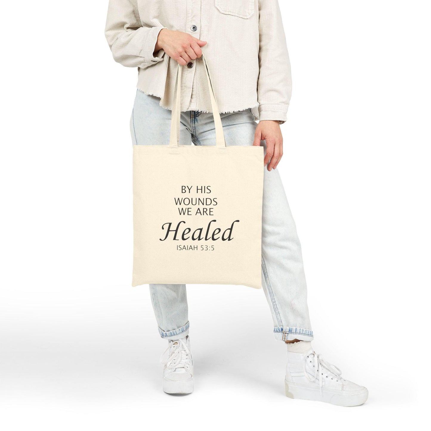 Christian Tote Bag, Religious Gift Women Bags, Boho Bible Verse Bag - Cotton Canvas Tote, Carryall Handbag, Inspirational Shopping Bag,