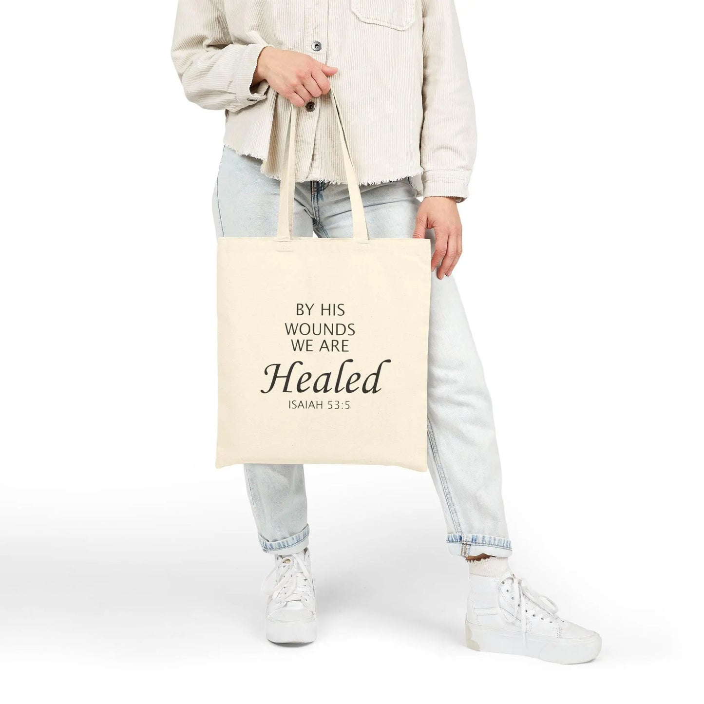 Christian Tote Bag, Religious Gift Women Bags, Boho Bible Verse Bag - Cotton Canvas Tote, Carryall Handbag, Inspirational Shopping Bag,