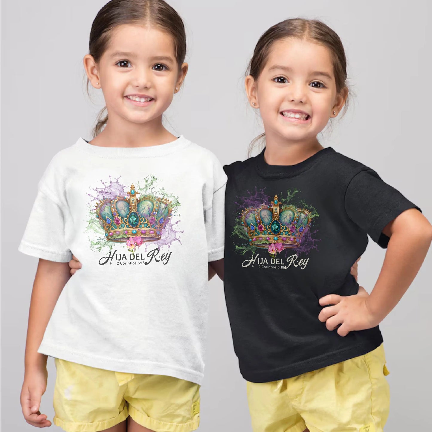 Hija del Rey shirt, spanish christian tee, gift for spanish person, Spanish Shirt Christian, Bible T-shirts, Religious Spanish T-shirt Gift