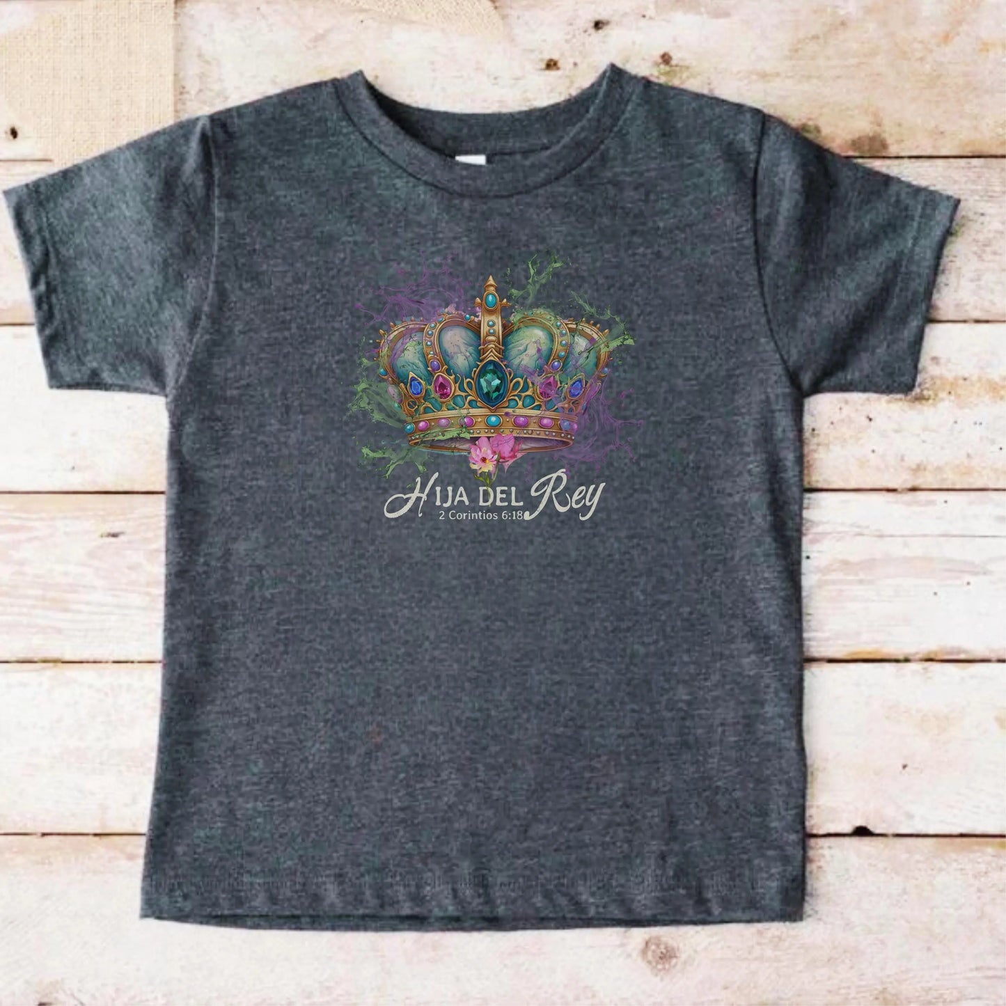 Hija del Rey shirt, spanish christian tee, gift for spanish person, Spanish Shirt Christian, Bible T-shirts, Religious Spanish T-shirt Gift