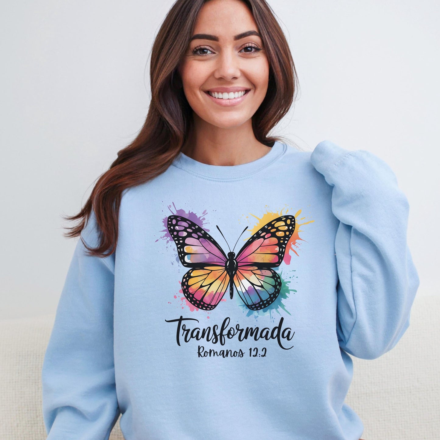 Christian Women Sweatshirt, Bible Verse Crewneck, Unisex Religious Pullover, Spanish Quote Jumper, Inspirational Christian Apparels