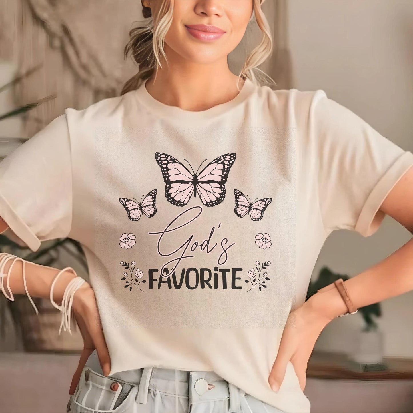 God's Favorite Tshirt, Godly Woman Shirt, Daughter of God Shirt, Trendy Religious Graphic Tee, Women's Christian Apparel, Godly Gift for Her