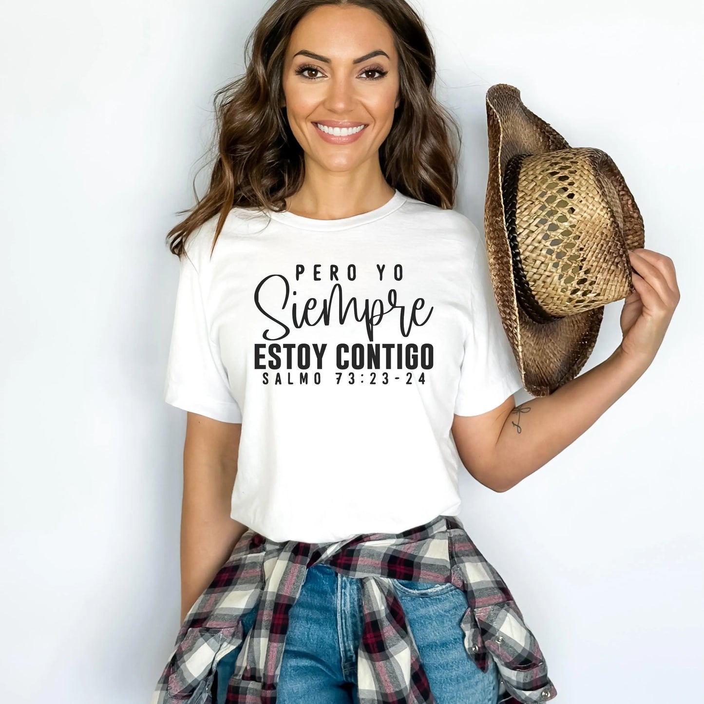 Spanish Christian Psalms shirt, Spanish Bible Verse Shirt, Camisa Cristiana, Christian Shirt in Spanish church apparel, Latin Christian gift