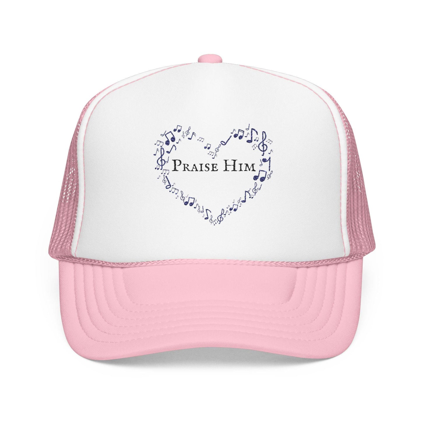 Christian Embroidered Hat, Christian Baseball Cap, Praise Him Cap, Christian Foam Trucker cap, faith apparel, gift for christian girlfriend
