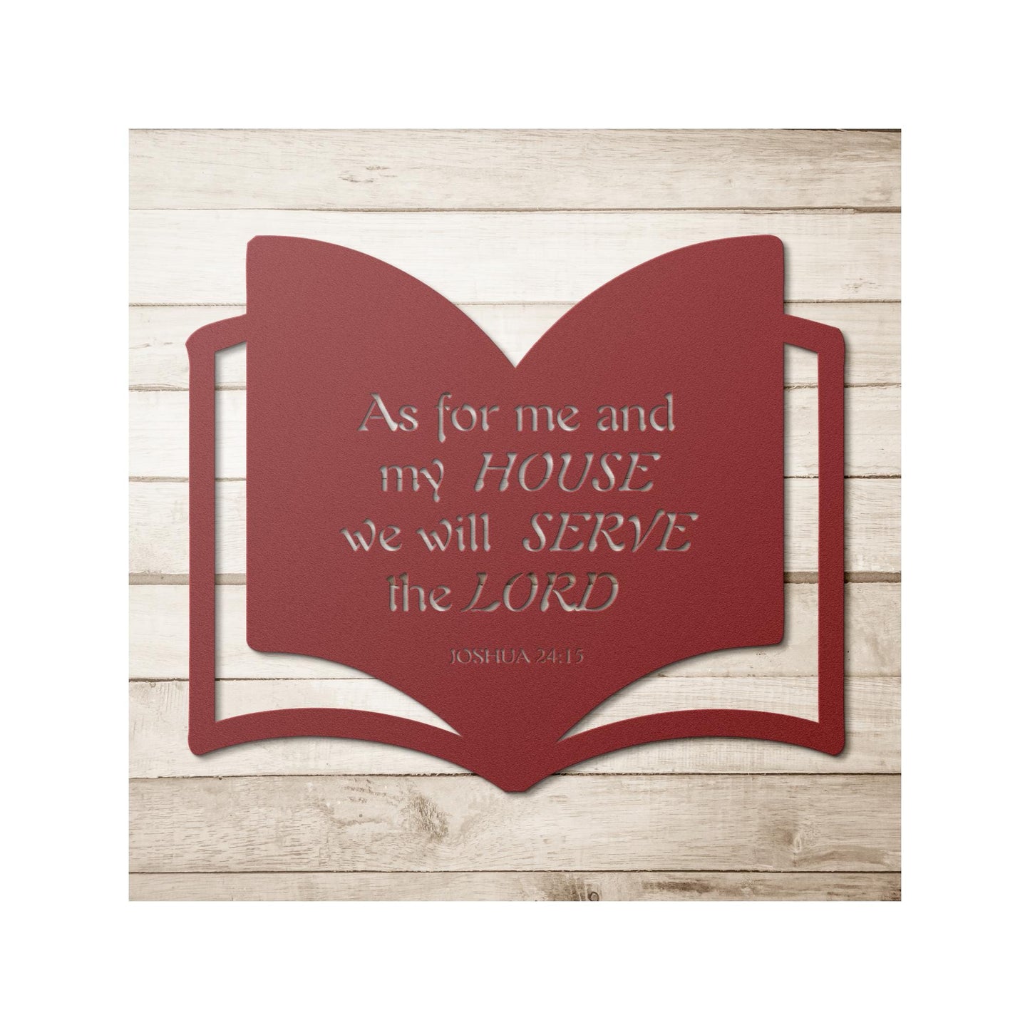 Bible wall metal art, Religious Home Decor, Christian Metal Gift, Christian Home Decor, Metal Christian Wall Decor, Jesus art, Joshua 24