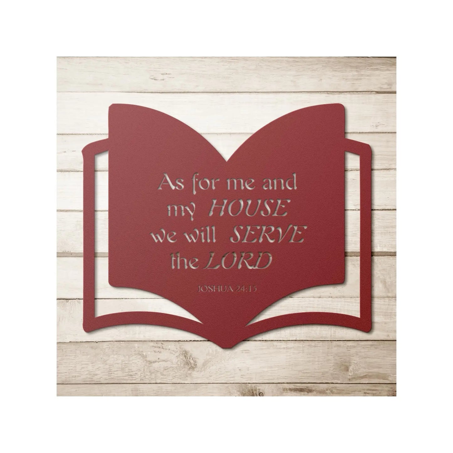Bible wall metal art, Religious Home Decor, Christian Metal Gift, Christian Home Decor, Metal Christian Wall Decor, Jesus art, Joshua 24
