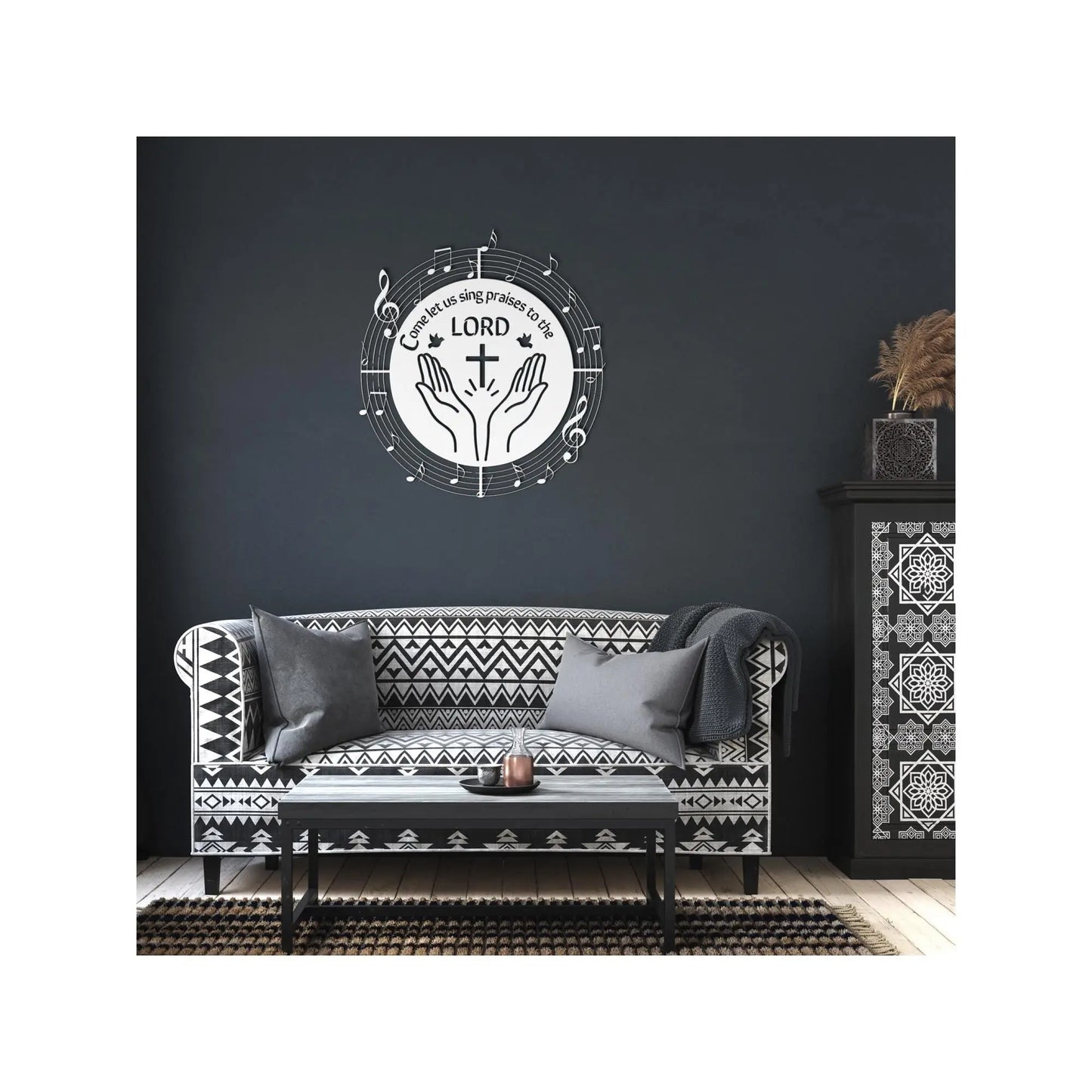 Christian metal wall art, worship leader gift, Scripture Wall Art, Christian Artwork, Jesus Wall Art, Christian Wall Decor, Psalm 47