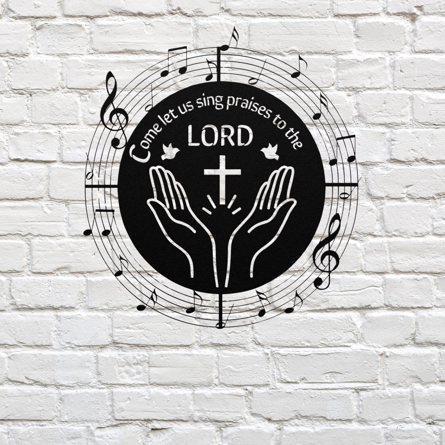 Christian metal wall art, worship leader gift, Scripture Wall Art, Christian Artwork, Jesus Wall Art, Christian Wall Decor, Psalm 47