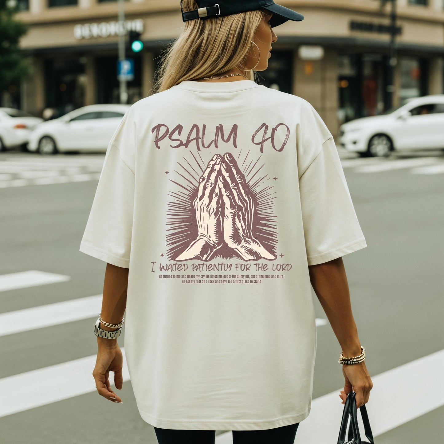 Psalm 40 Christian Shirt, Women's Religious Tee, Bible Scripture Shirt, Christian Gift for girlfriend, Trendy Spiritual Apparel, church top