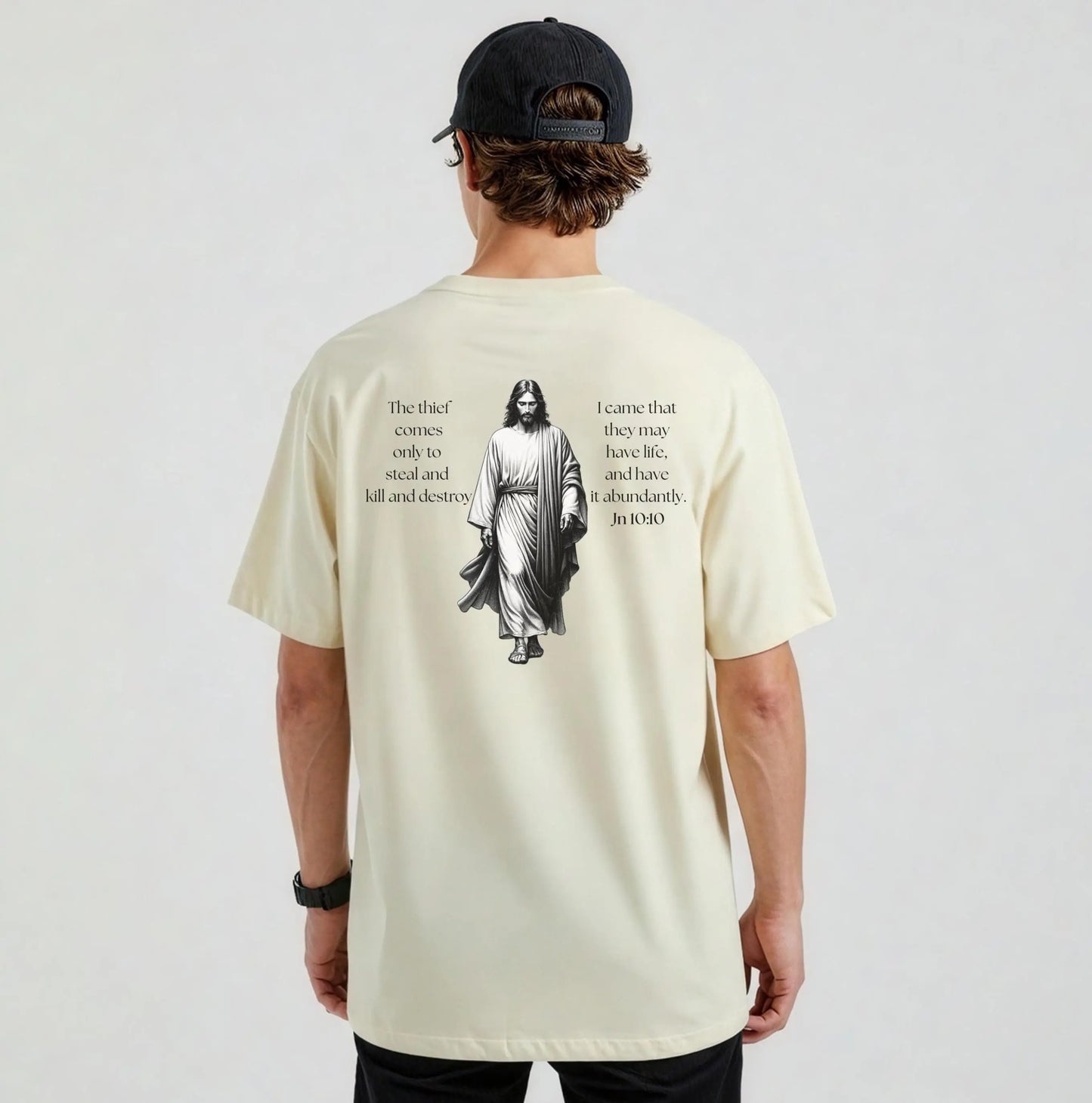 Jesus Bible verse T-Shirt - Men's Christian Shirt, Men's Religious Apparel, Christian Gift for dad, Gift for Youth Pastor, Jesus Tee