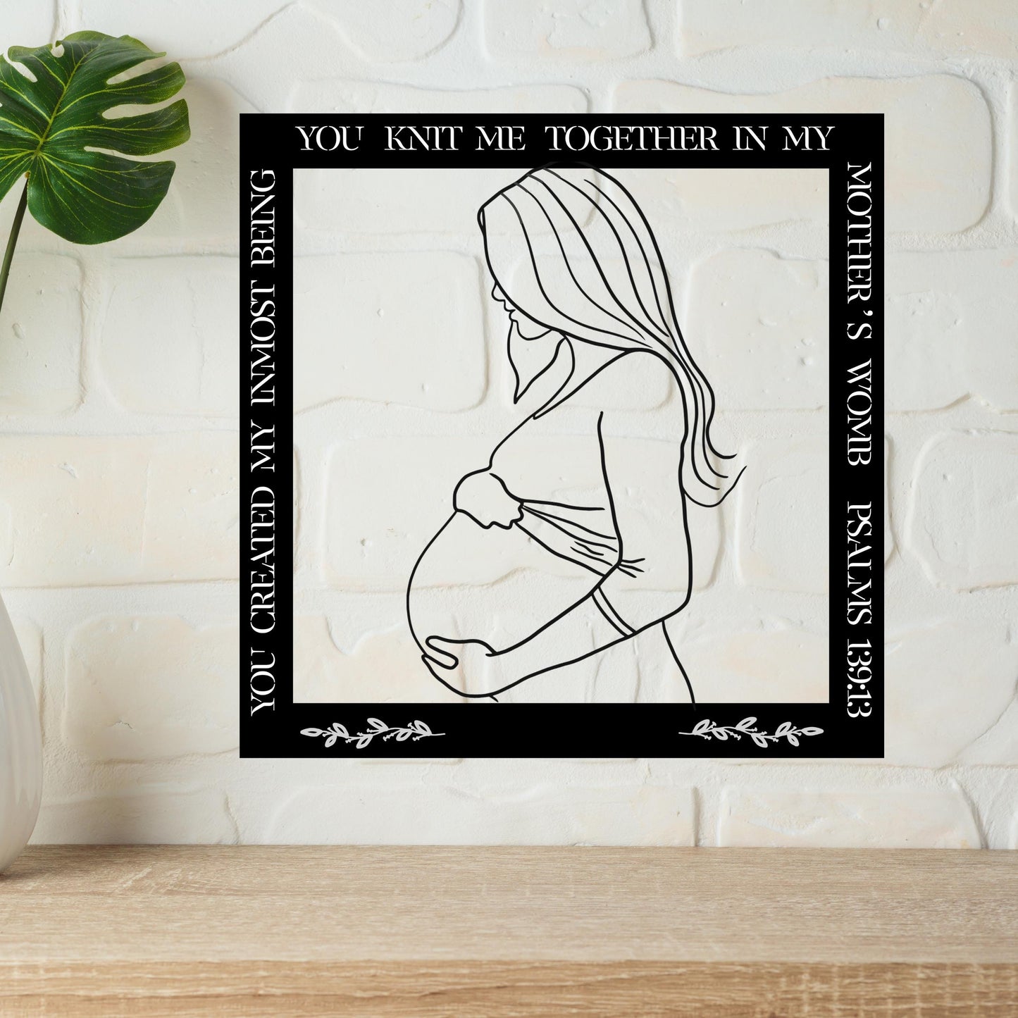 Christian Metal Wall Art Decor, Jesus Wall Decor, Metal Bible Verse, Maternity Wall Decor, Christian Home Decor, Bible Verse Wall Decor