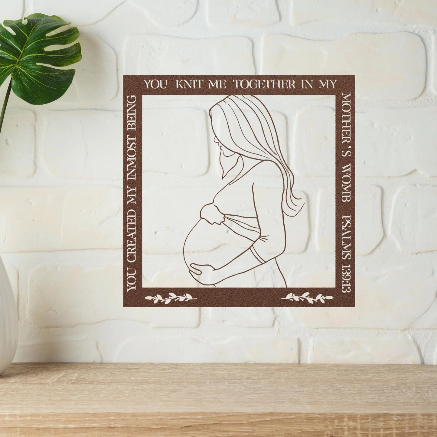 Christian Metal Wall Art Decor, Jesus Wall Decor, Metal Bible Verse, Maternity Wall Decor, Christian Home Decor, Bible Verse Wall Decor