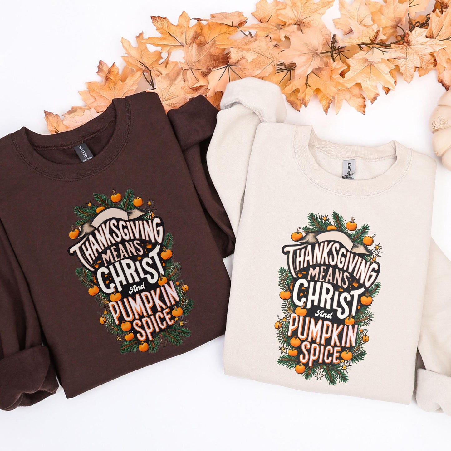 Christian Thanksgiving Sweatshirt, Christian Women’s Fall Crewneck, Pumpkin Spice Sweatshirt, Christian Holiday Apparel, Christian Fall top