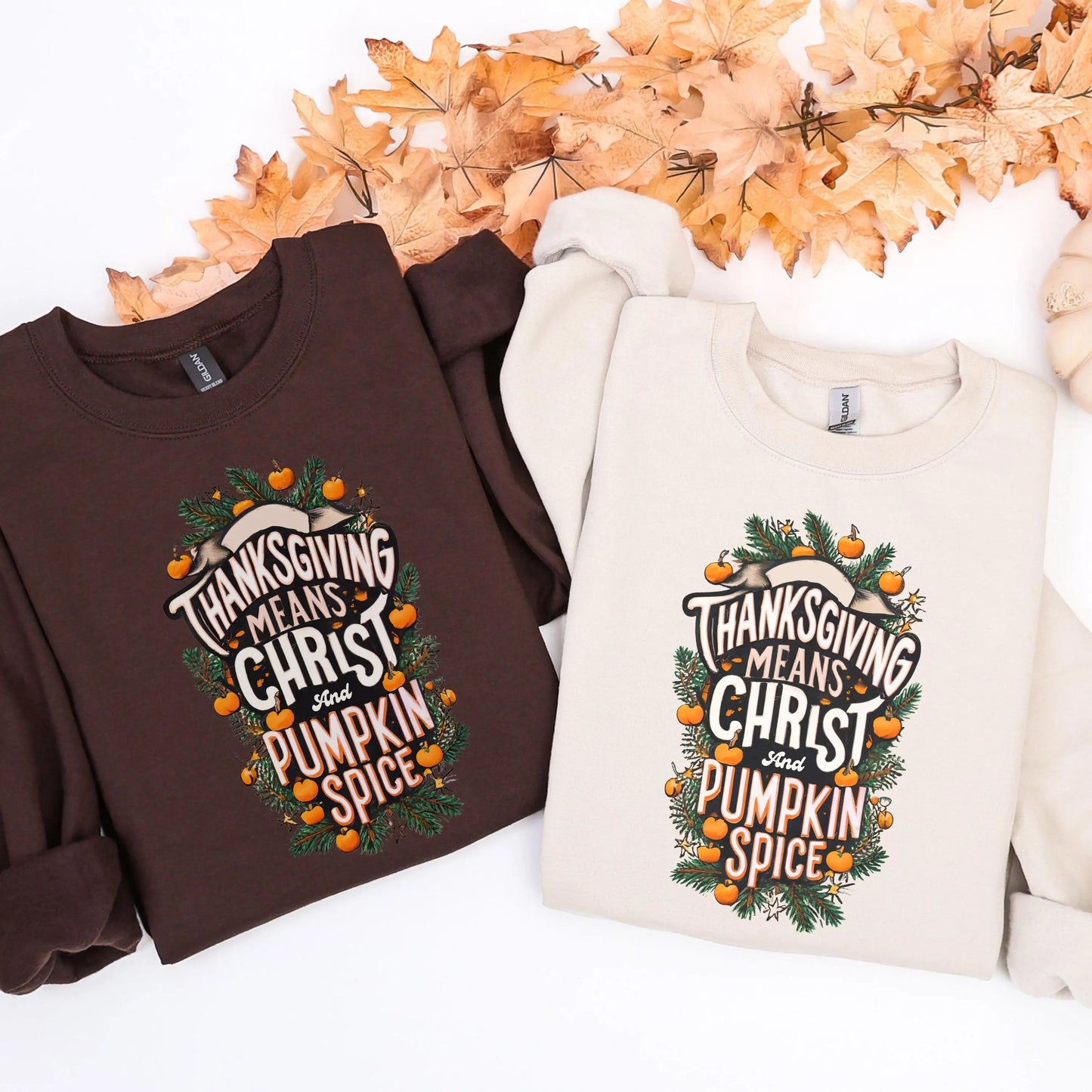 Christian Thanksgiving Sweatshirt, Christian Women’s Fall Crewneck, Pumpkin Spice Sweatshirt, Christian Holiday Apparel, Christian Fall top