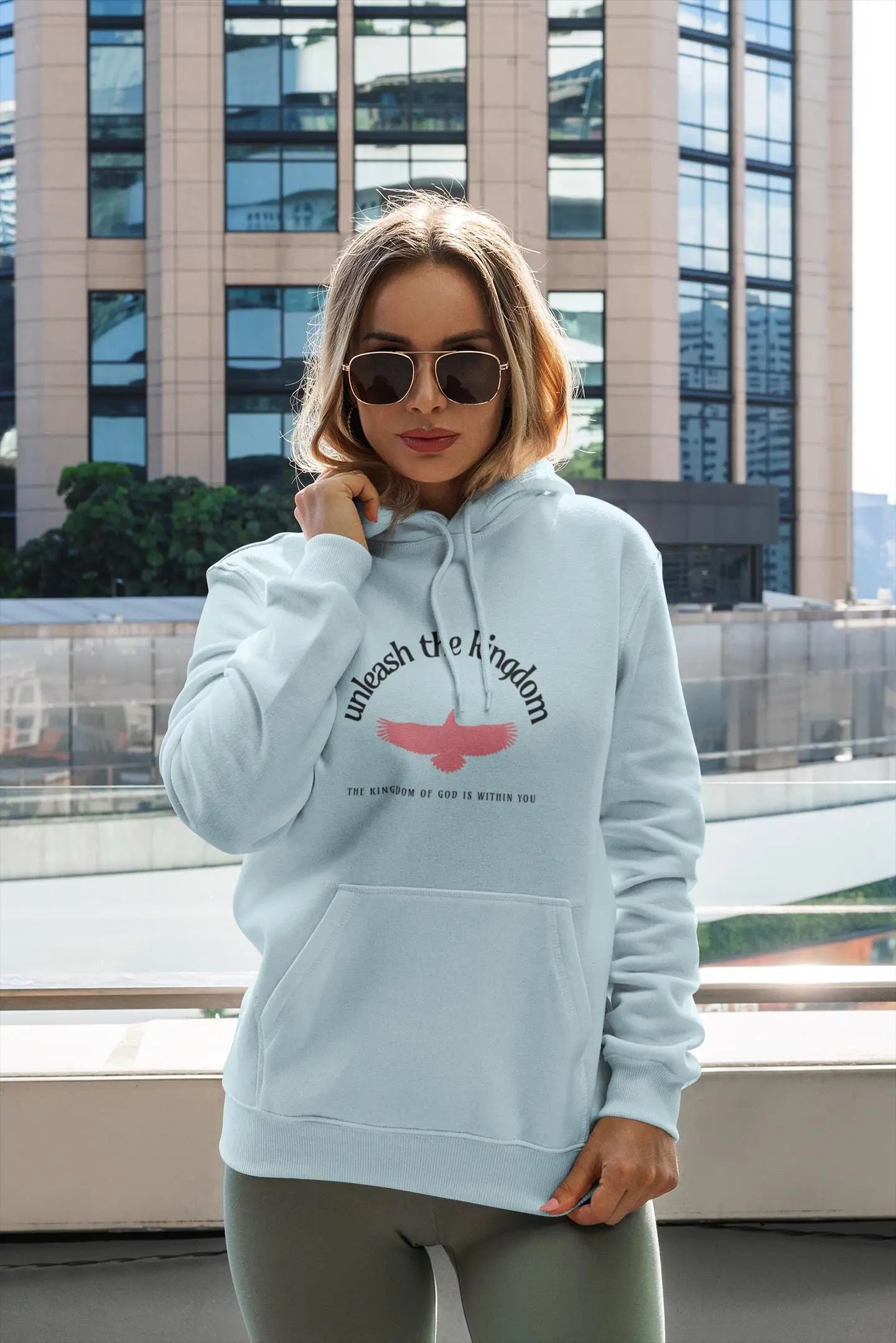 Lane Seven Christian Hoodie – Unleash the Kingdom Hoodie – Trendy Christian Apparel – Women's Faith Apparel - Matthew 16:19