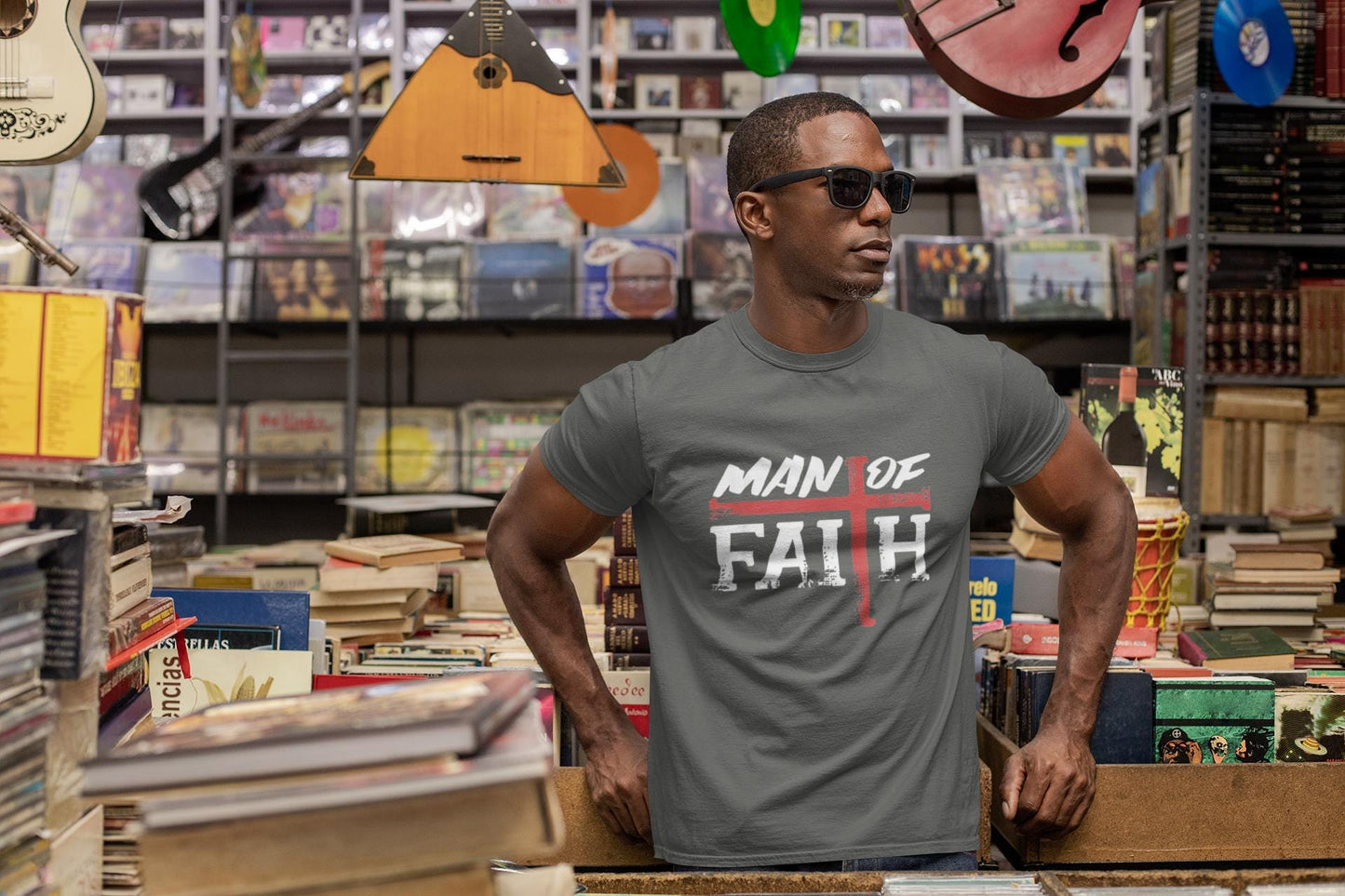 Man of Faith T-shirt | Trendy Christian Men's Apparel