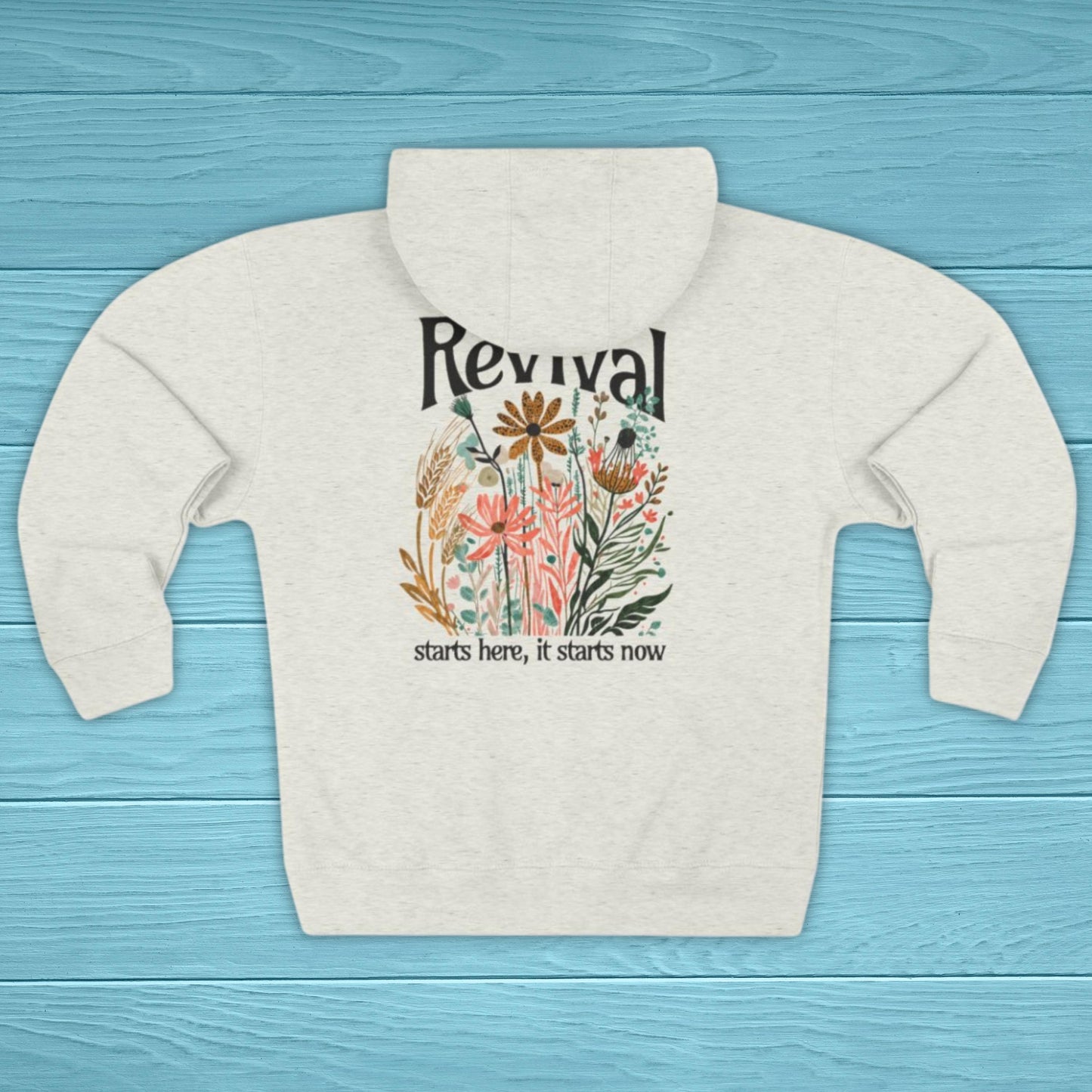 Revival Christian Zip Hoodie, Faith Scripture Hoodie, Church Ministry Apparel, Trendy Christian Apparel, Gift for Christian Woman