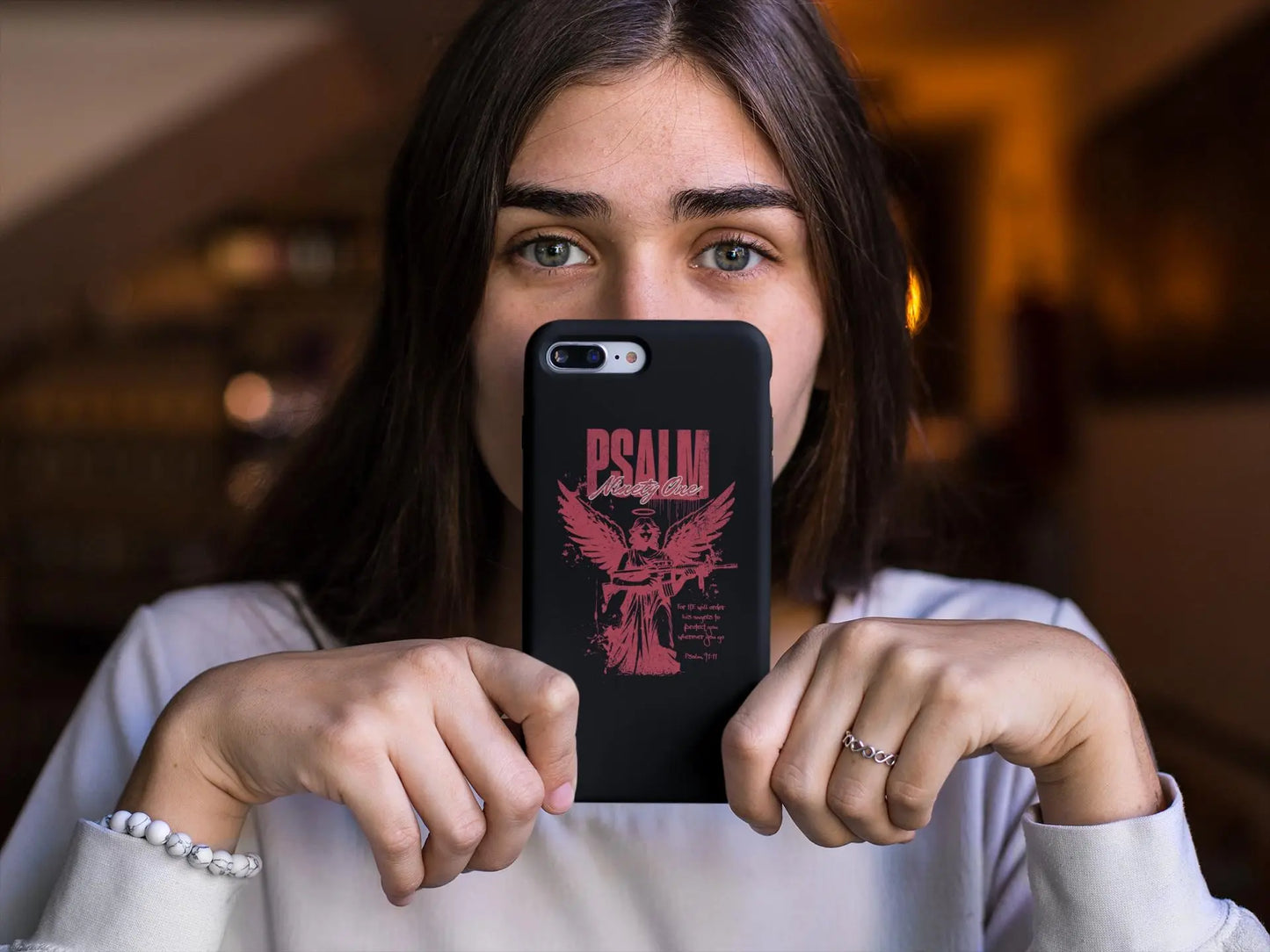 Christian Phone Case, Psalm 91 Christian gifts for women, christian gift ideas, youth pastor gift