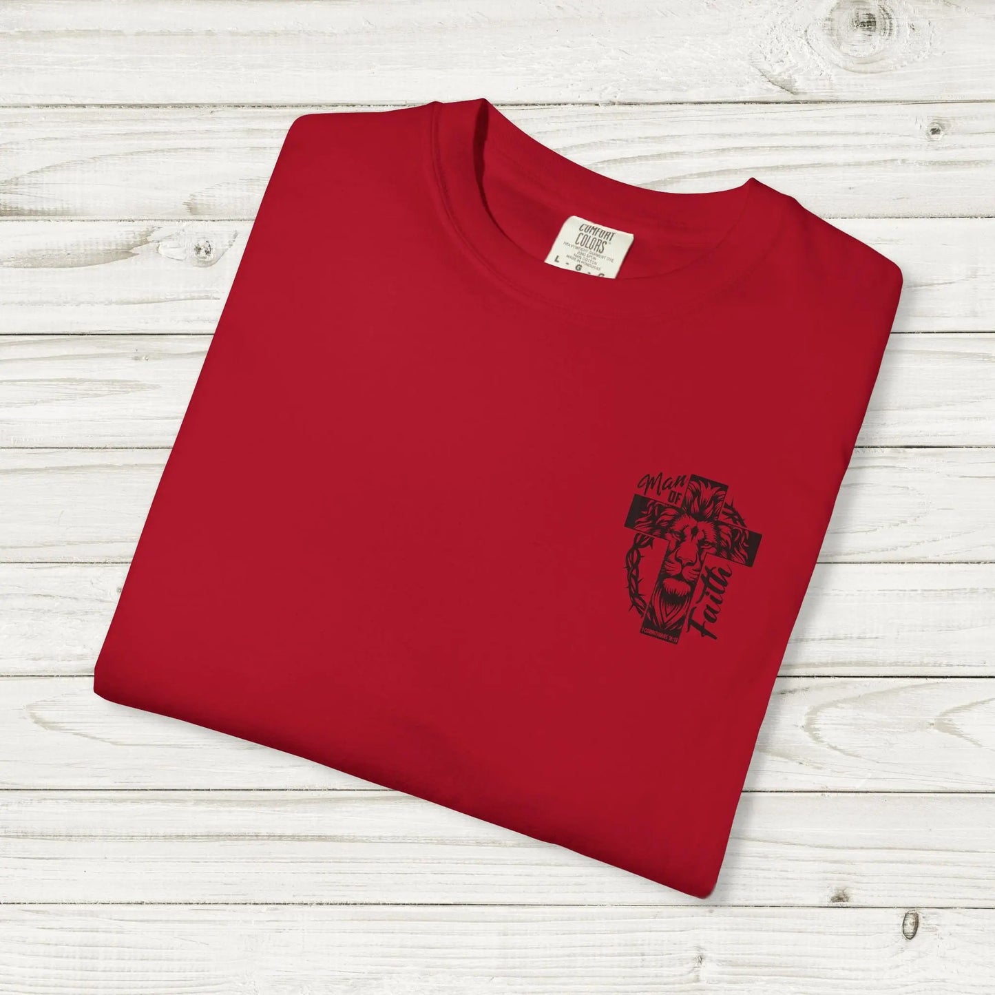 Mens Christian Comfort Colors | Psalm 23 Shirt | Christian Dad Gift | Youth Pastor Leaving Gift