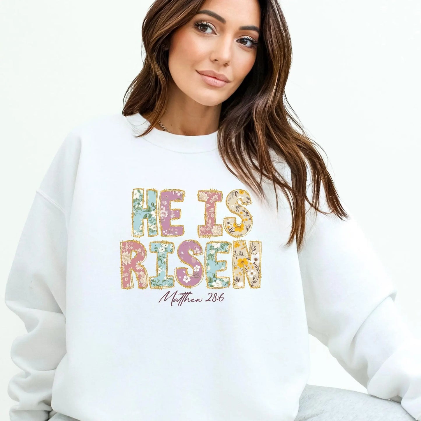He Is Risen Sweatshirt | Christian Easter Apparel | Easter Christian T-Shirt | Jesus Easter Gift | Easter Day Shirt