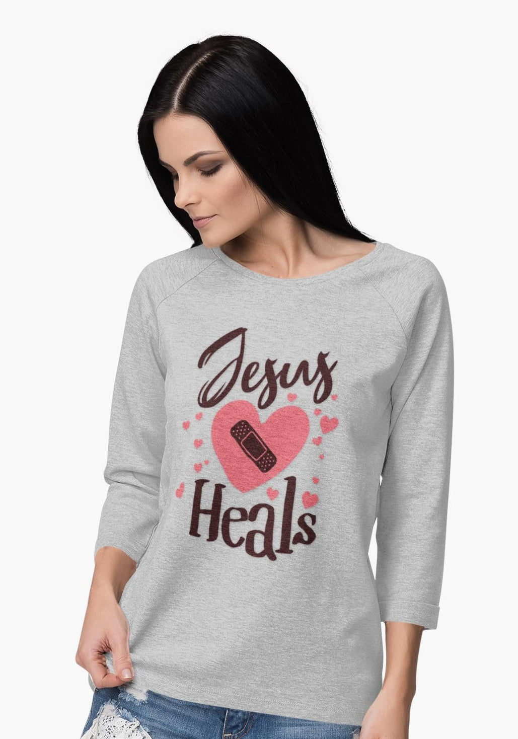Jesus Heals Christian Long Sleeve Shirt | Faith Based Shirt | Christian Apparel, Gildan Long Sleeve Tee | Christian faith shirt