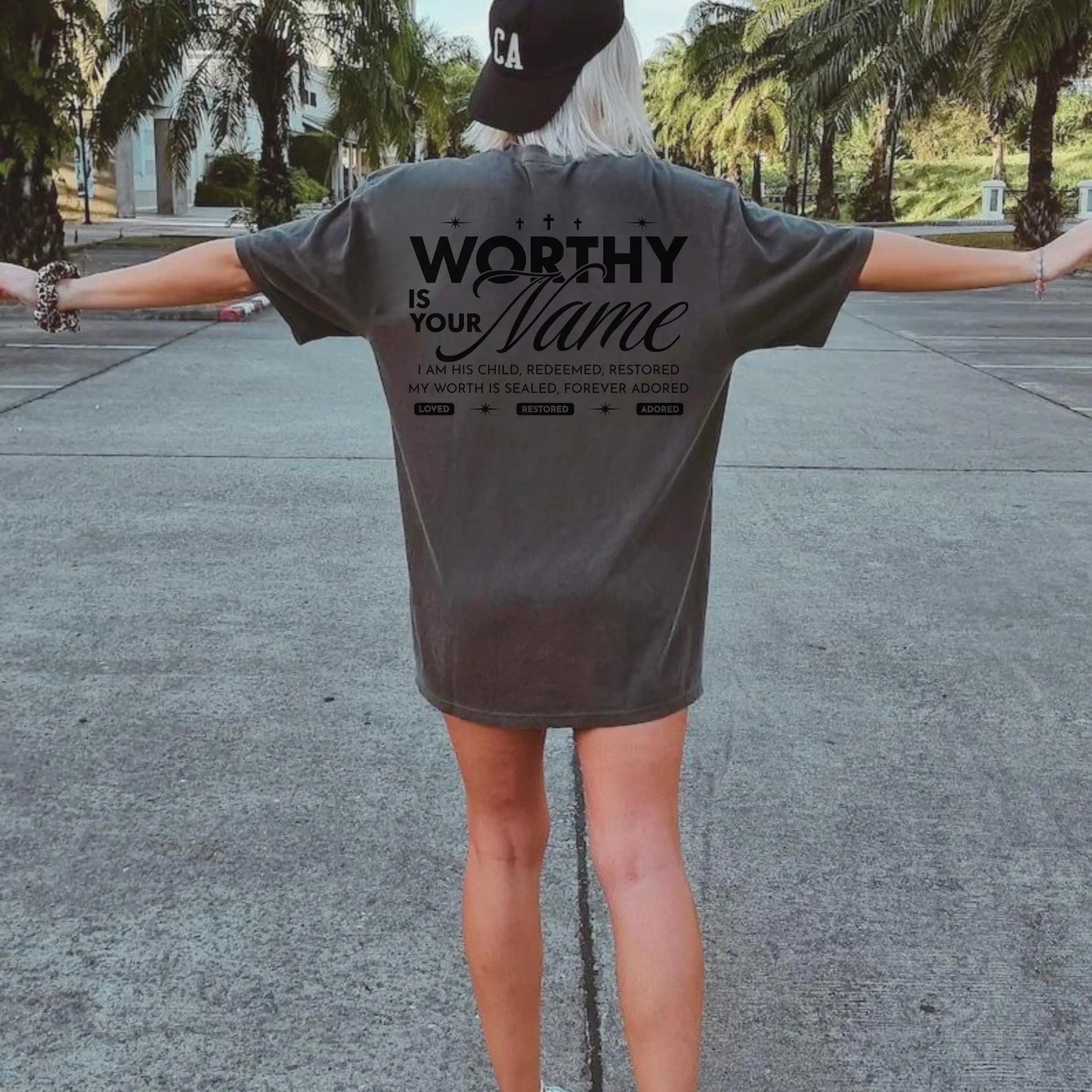 Worthy Is Your Name Tee | Trendy Christian Shirt | Christian Faith Scripture Tee | Bible Verse Shirt | Church T-Shirt | Worship leader Gift
