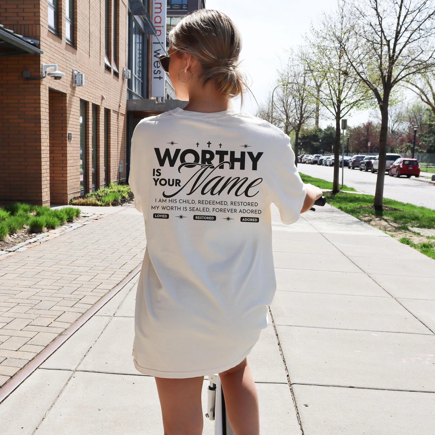 Worthy Is Your Name Tee | Trendy Christian Shirt | Christian Faith Scripture Tee | Bible Verse Shirt | Church T-Shirt | Worship leader Gift