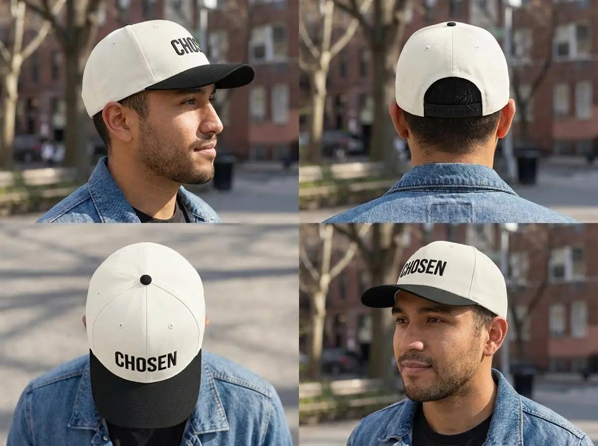 CHOSEN Cap | Two-Tone Trucker Hat | Christian Apparel for Men| Embroidered Christian Hat