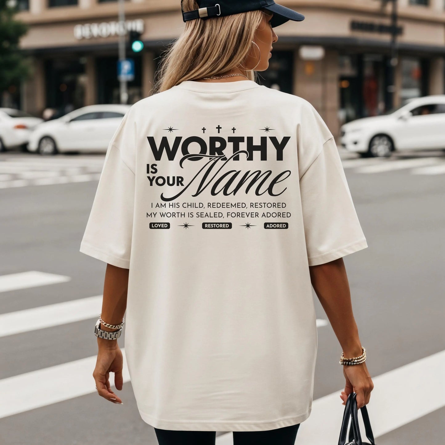 Worthy Is Your Name Tee | Trendy Christian Shirt | Christian Faith Scripture Tee | Bible Verse Shirt | Church T-Shirt | Worship leader Gift