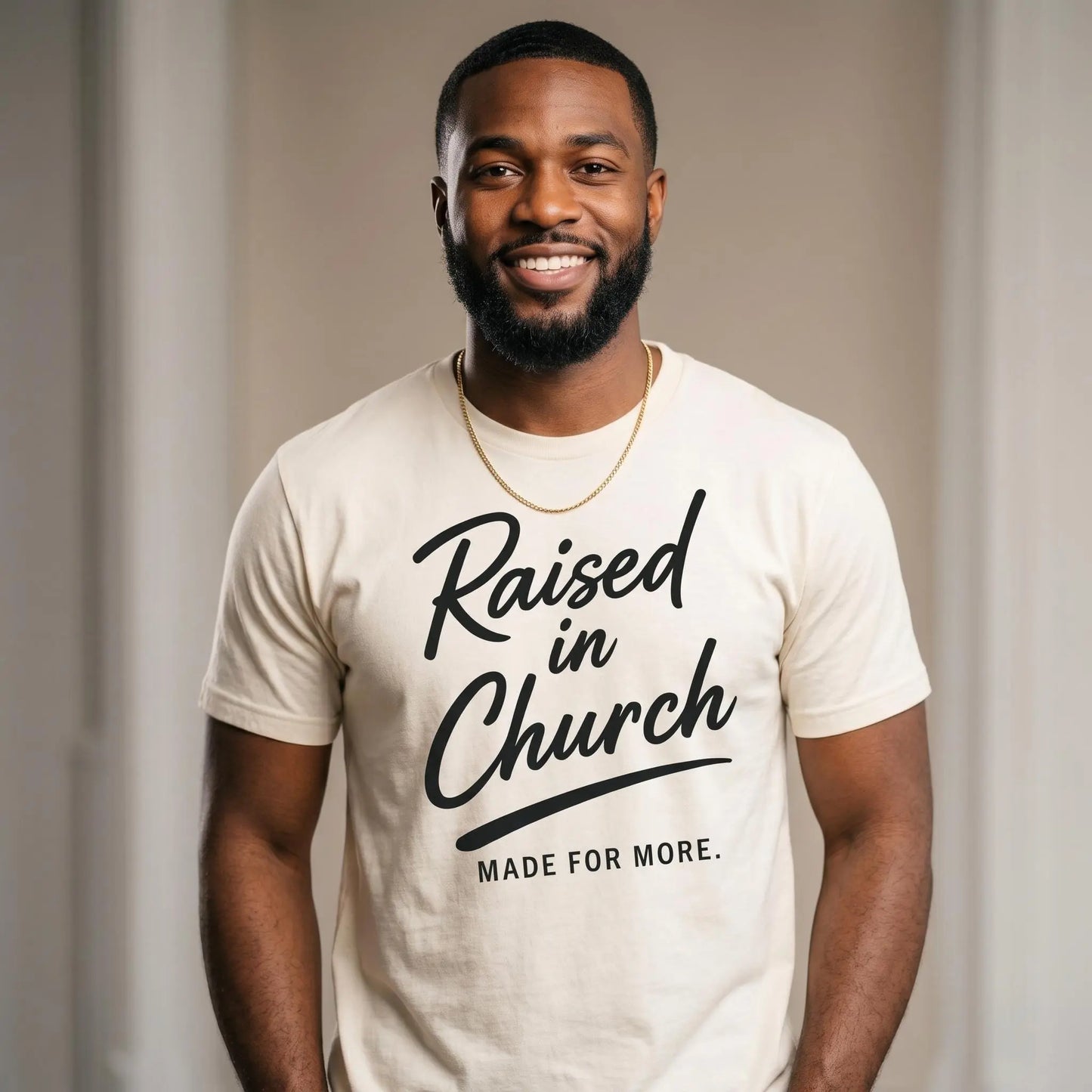 Raised In Church – Graphic Tee | Mens Church Shirt | Oversized Christian tee | Comfort Colors Christian Top | Trendy Church T-shirt