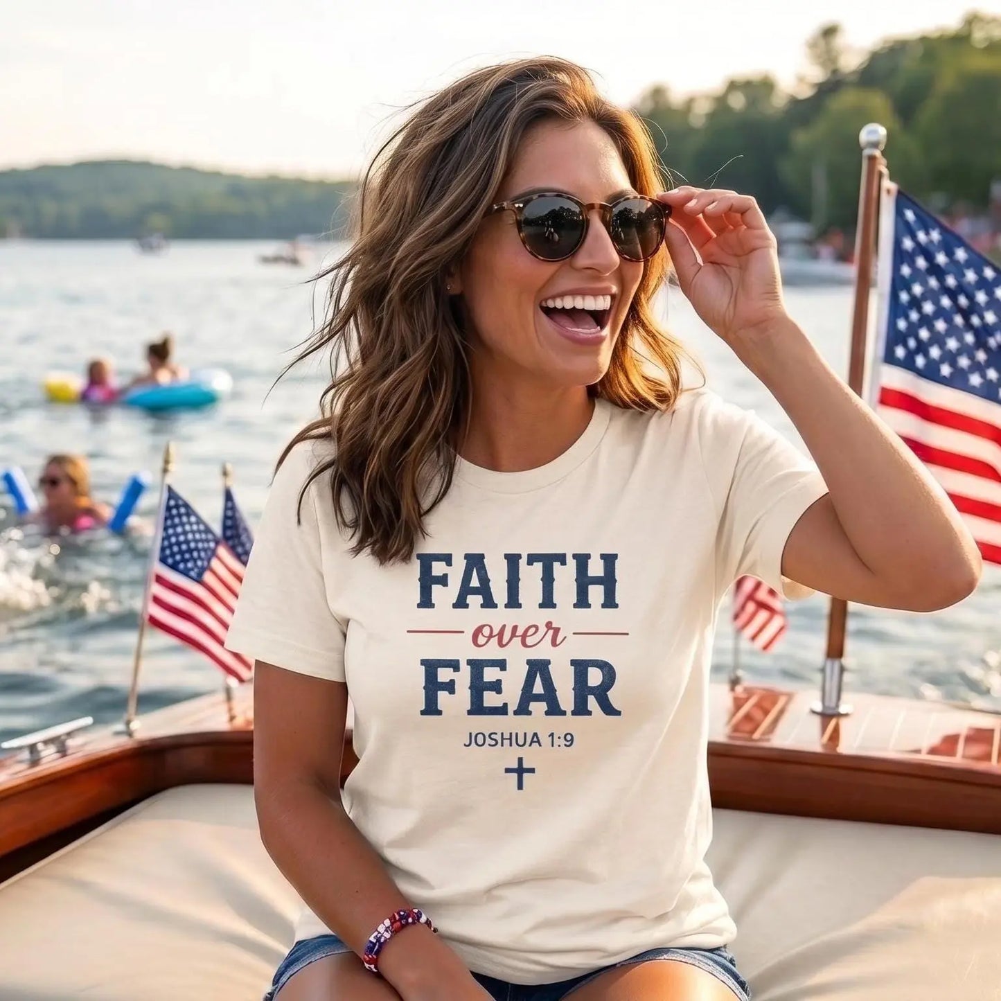Faith Over Fear Shirt | Joshua 1:9 Christian Tee | Bible Verse Shirt | Christian Scripture Tee | Faith-Based Apparel | Christian Gift