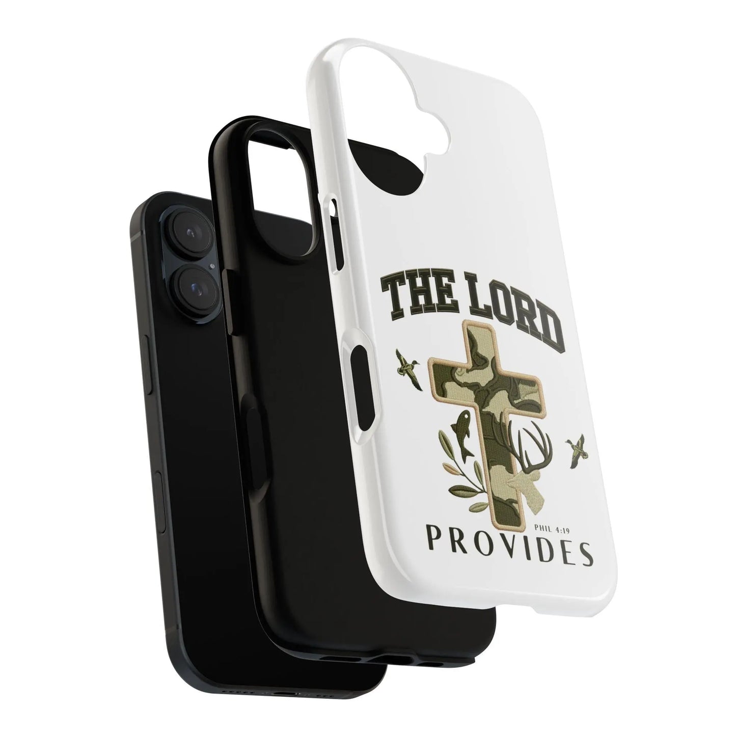 The Lord Provides Phone Case | Bible Verse Phone Case | Christian iPhone 17 Tough Cover | Minimalist Scripture Gift For Christian Dad