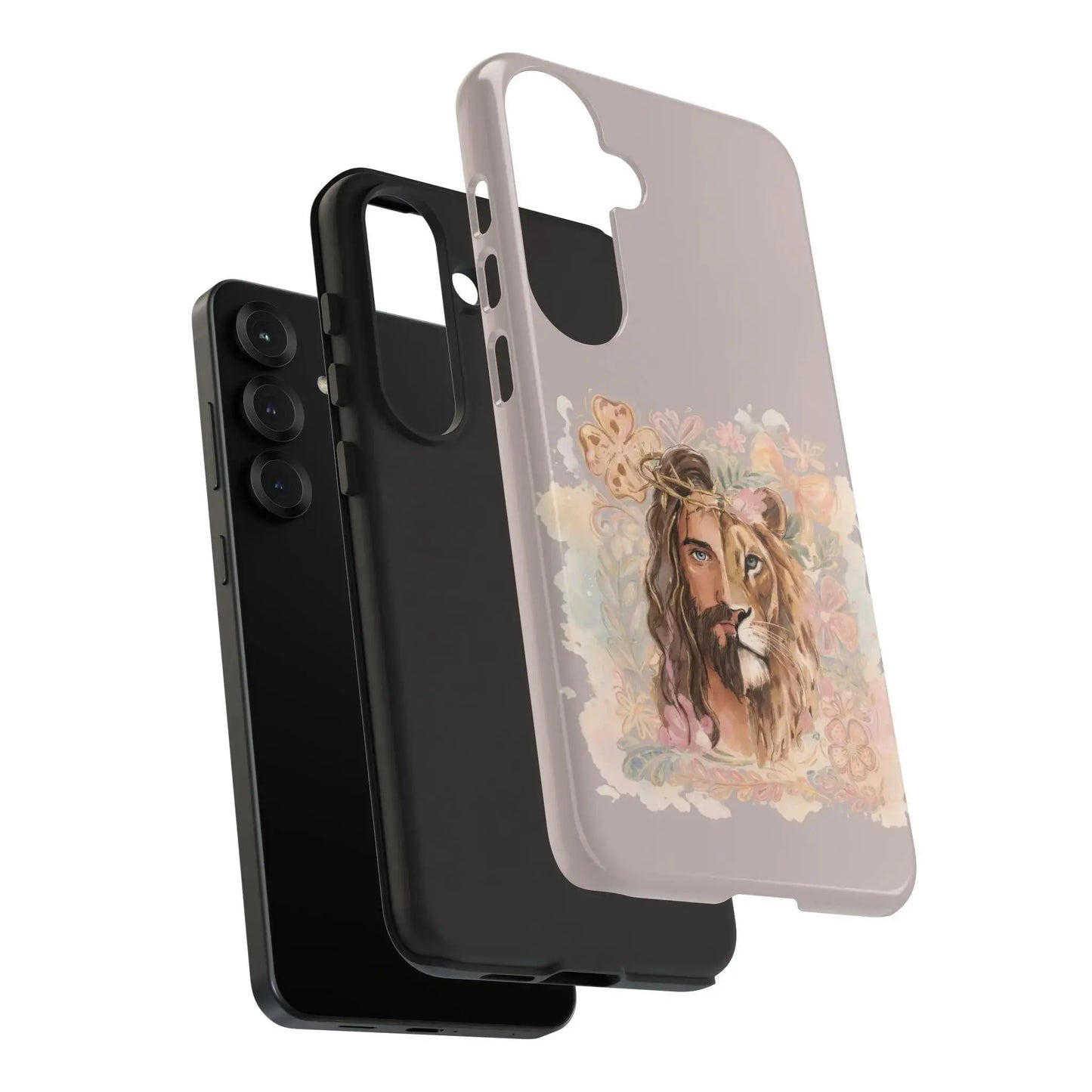 Lion of Judah Christian Phone Case, Jesus iPhone Case, Faith Phone Cover, Christian Gift, Bible Verse Accessory, Religious Phone Case