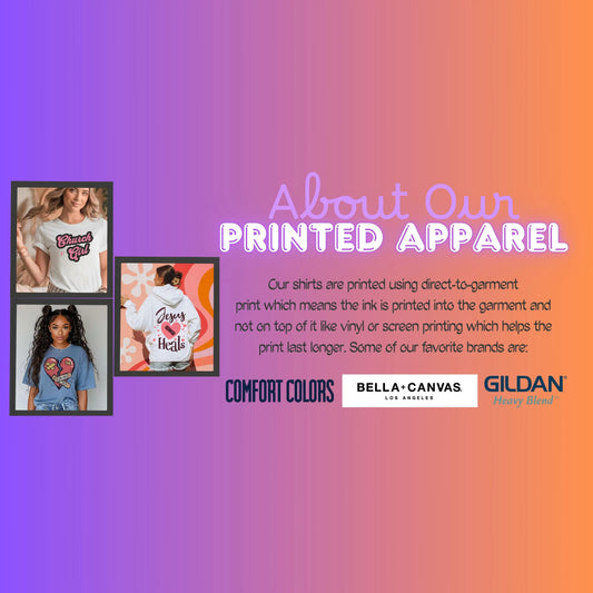 About Our Printed Apparel Romans116 Christian Apparel