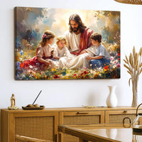 "Jesus and the Children" Wall Art Tailored Canvases
