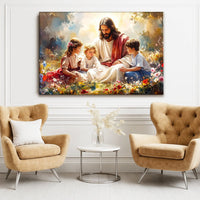 "Jesus and the Children" Wall Art Tailored Canvases