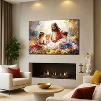 "Jesus and the Children" Wall Art Tailored Canvases