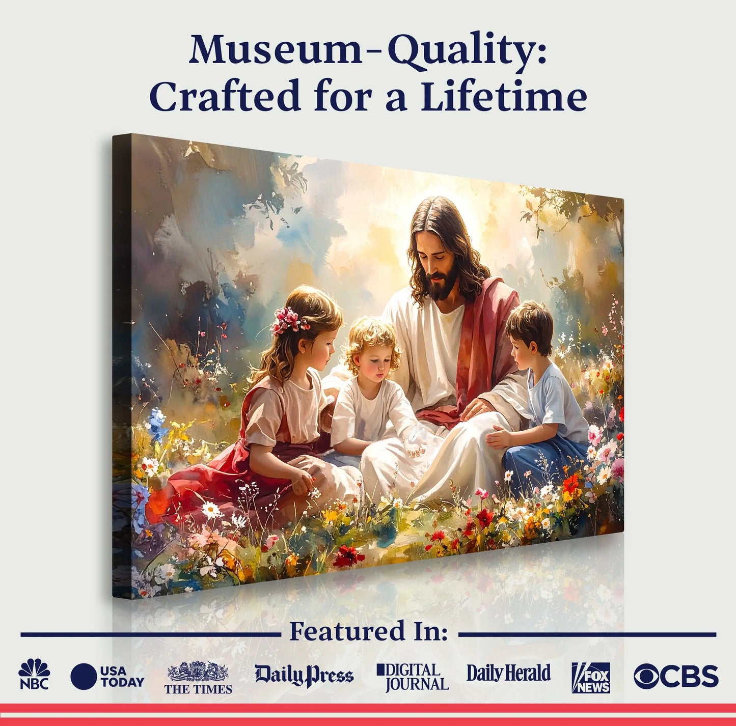 "Jesus and the Children" Wall Art Tailored Canvases