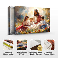 "Jesus and the Children" Wall Art Tailored Canvases