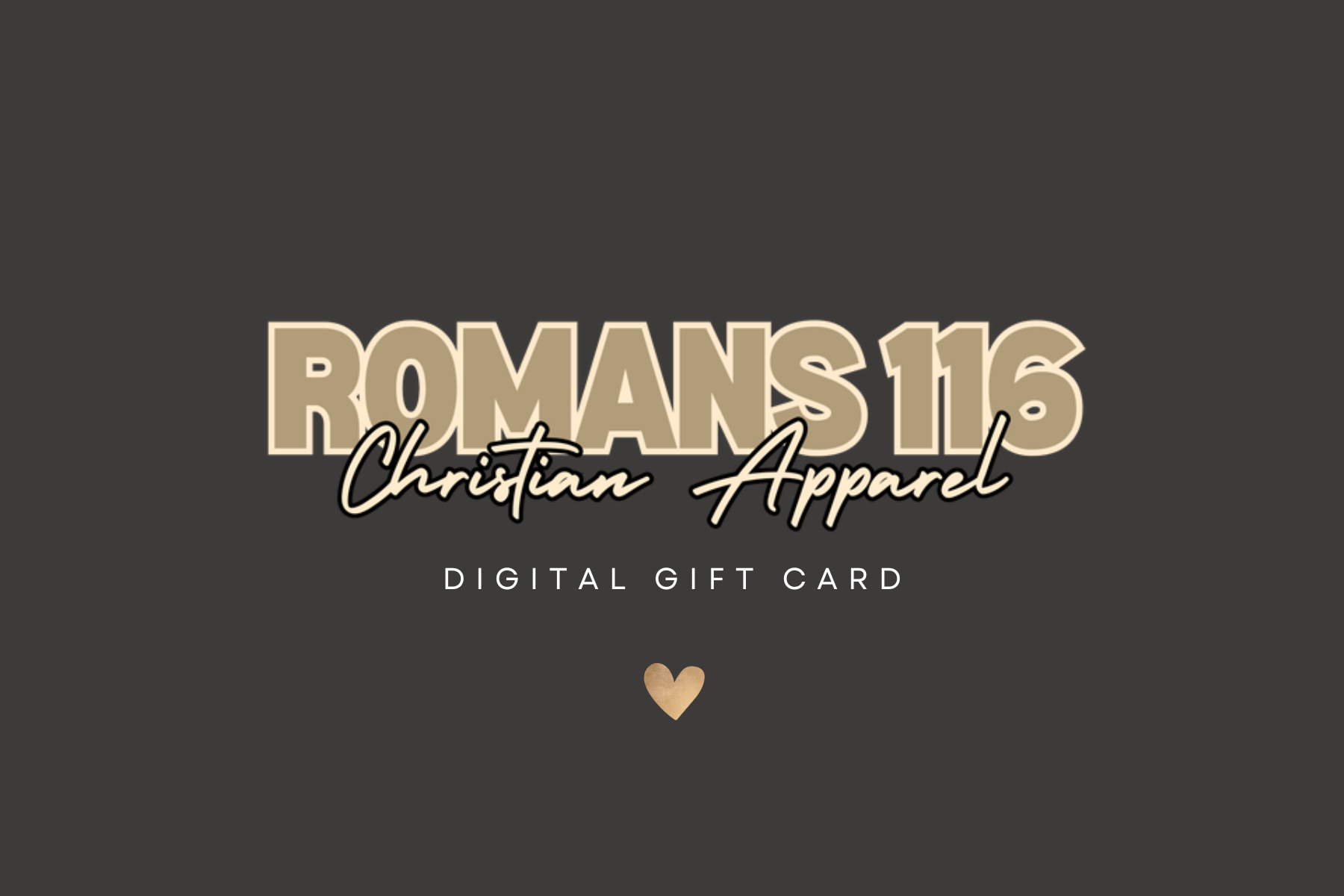 Romans116 Digital Gift Card