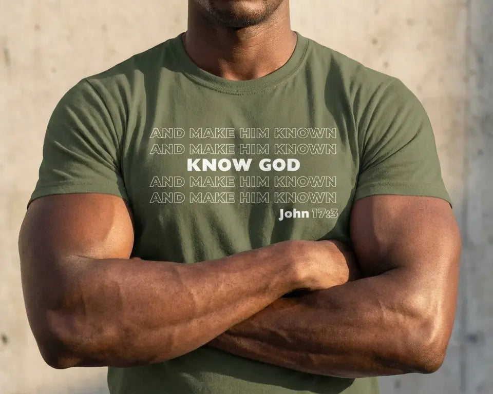 "Know God" Shirt Romans116 Christian Apparel