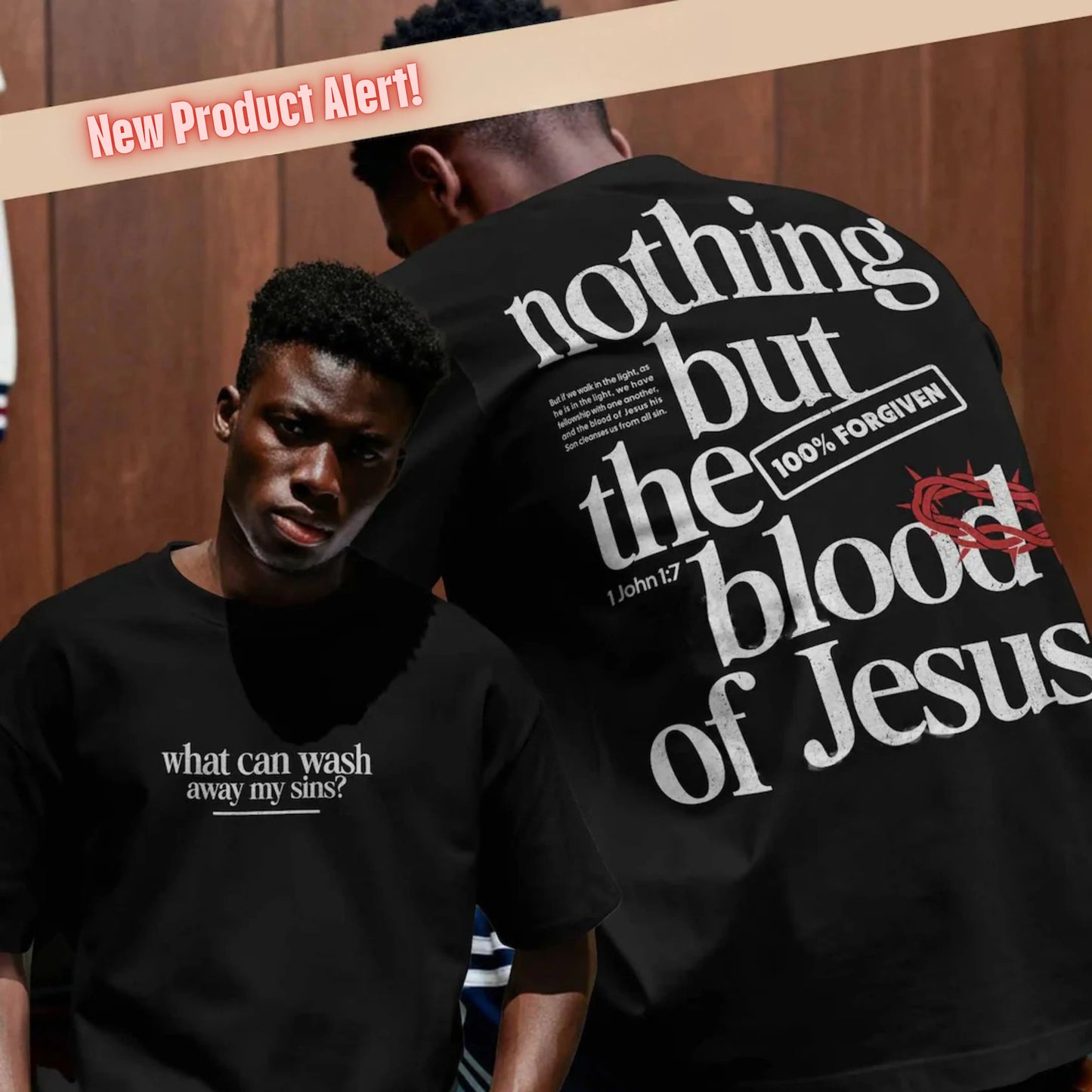 "Nothing But the Blood" T-Shirt Romans116 Christian Apparel