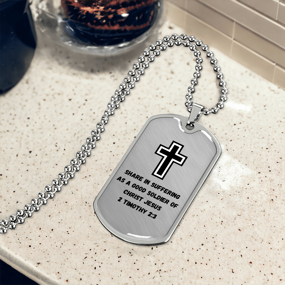 Soldier for Jesus Dog Tag (Customizable)