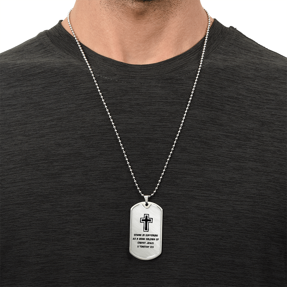 Soldier for Jesus Dog Tag (Customizable)